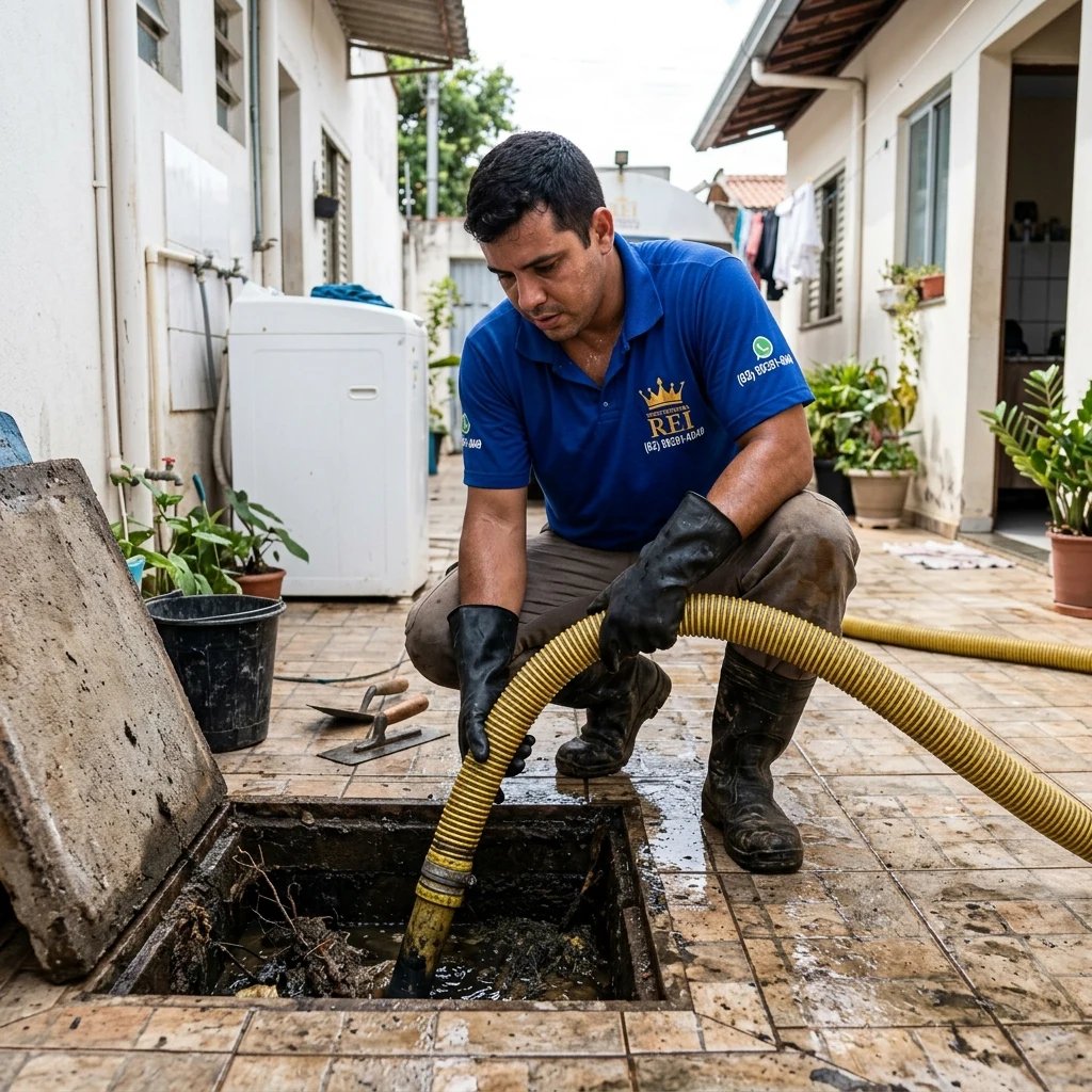 Limpeza de Caixa de Gordura em Goiânia